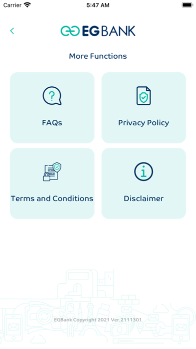 EGBank Mobile Banking Screenshot