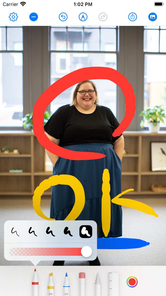 Handwriting and Drawing on Photo