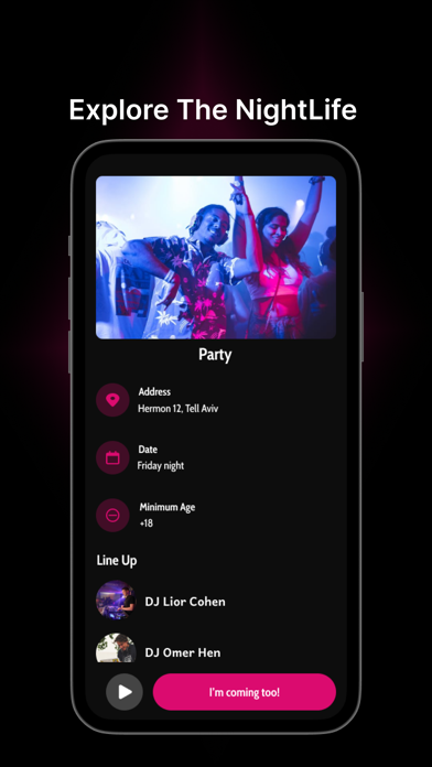 LineApp - Nightlife World Screenshot