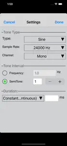 ToneGen Audio Tone Generator screenshot #2 for iPhone