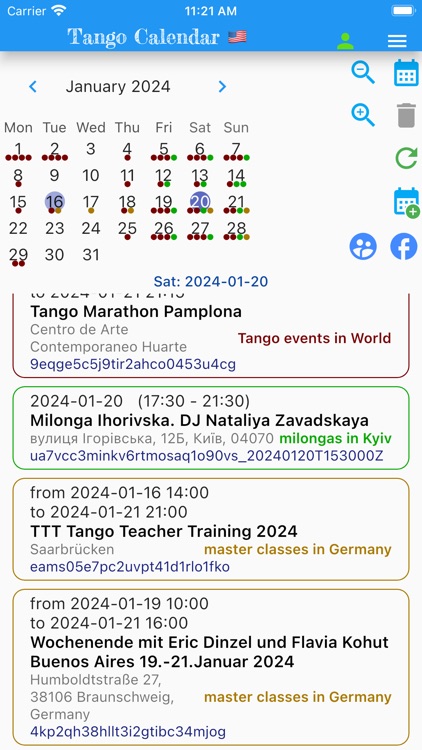 Tango Calendar by Alexander Fatyukhin