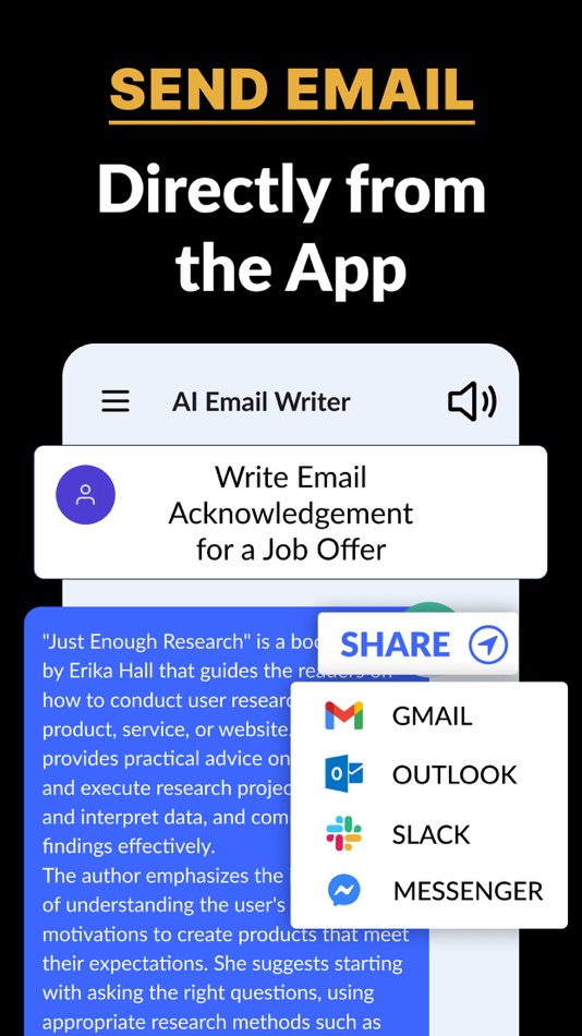 #3. AI Email Writer - Write E-mail (iOS) Podle: Speed Apps Labs LLP