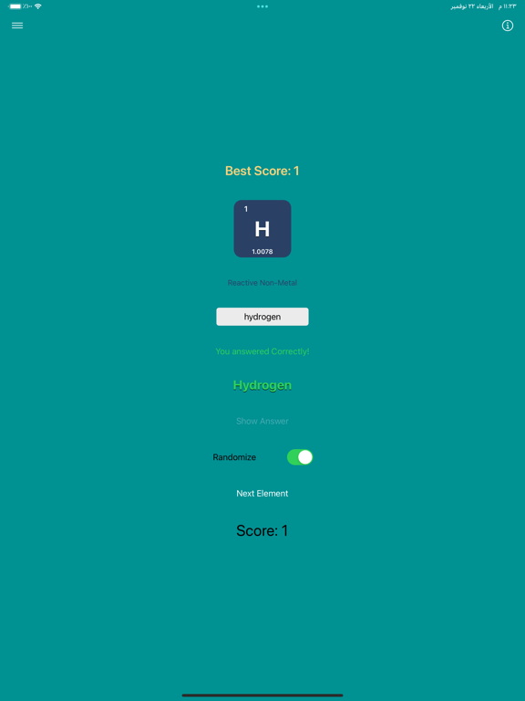 Screenshot #4 pour Chemical Elements Quiz & Study