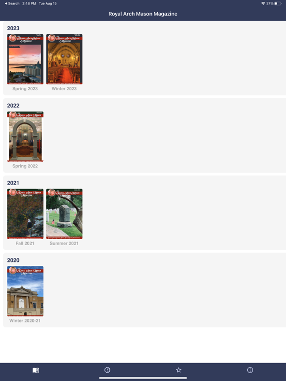 Royal Arch Mason Magazine iPad screenshot