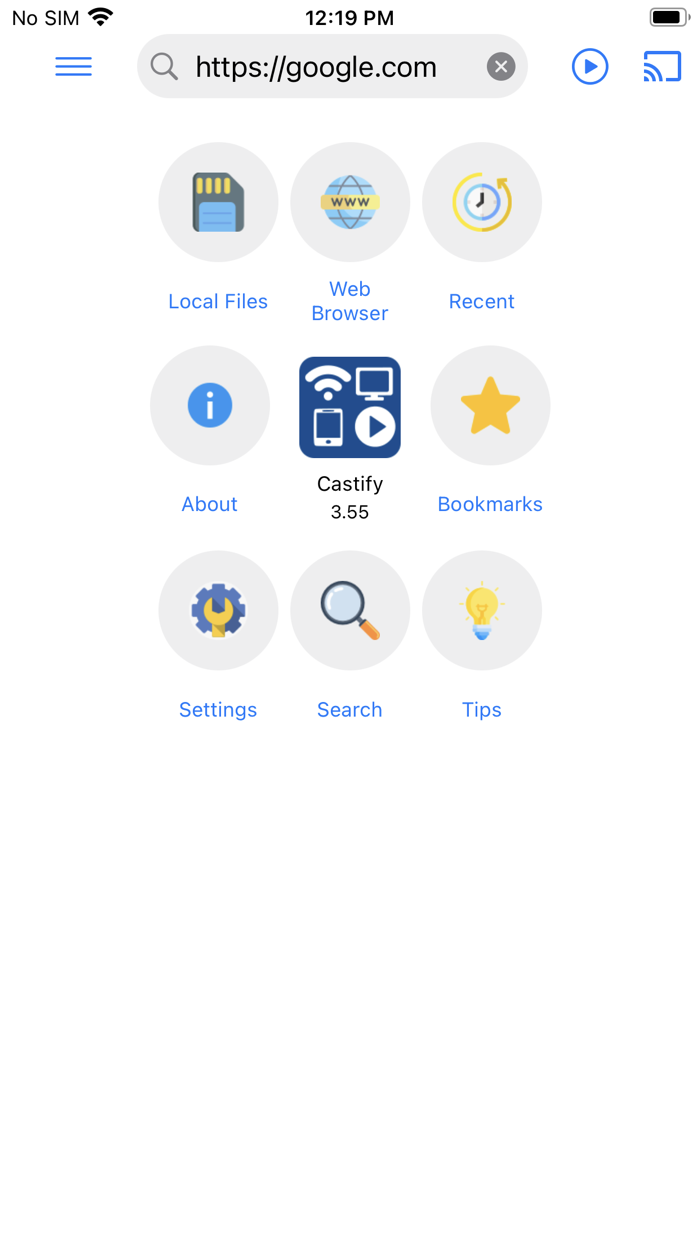 Cast Web Videos to TV -Castify