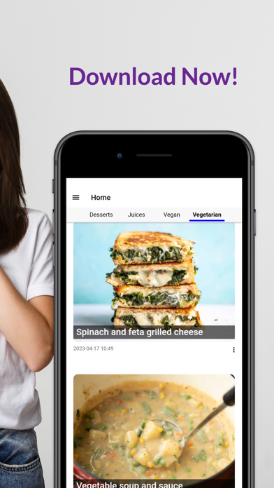 Vegan Recipes - Easy Meal App Screenshot