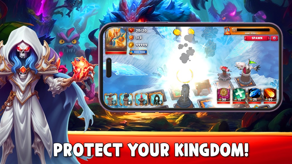 #4. Gaiarus: TD Battles & Heroes (iOS) By: Infinity Game Studio ApS