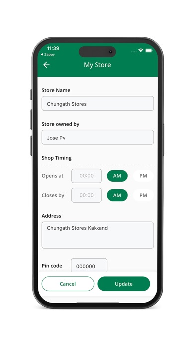 Zappy Vendor Screenshot