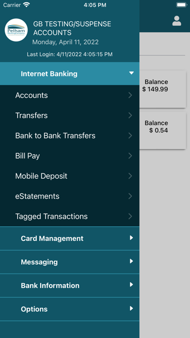 Pelham Bank Mobile Screenshot