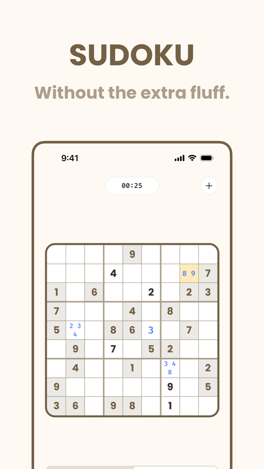 #1. NoFluff: Sudoku (iOS) 由: Actegon