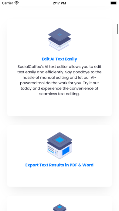 Social Coffee AI Assistant Screenshot