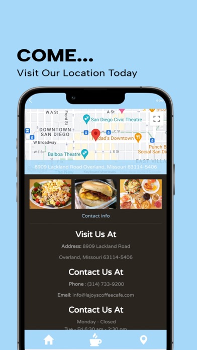 LaJoys Coffee Café Screenshot