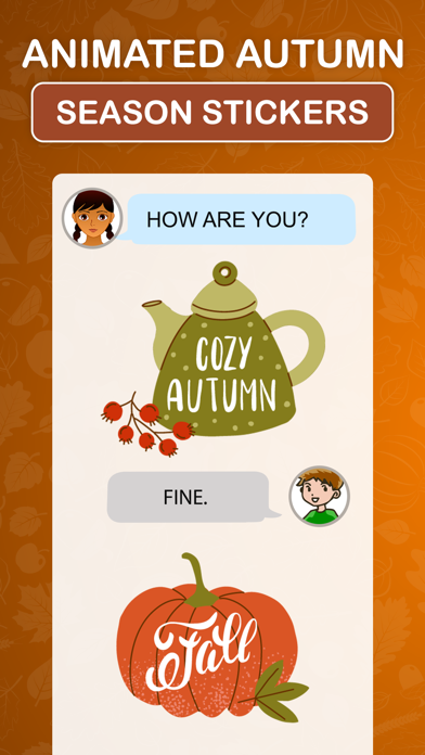 Animated Autumn Season Sticker Screenshot