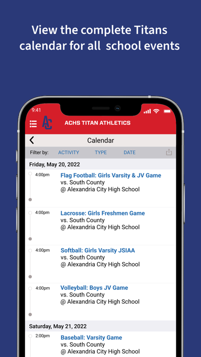 ACHS Titan Athletics Screenshot
