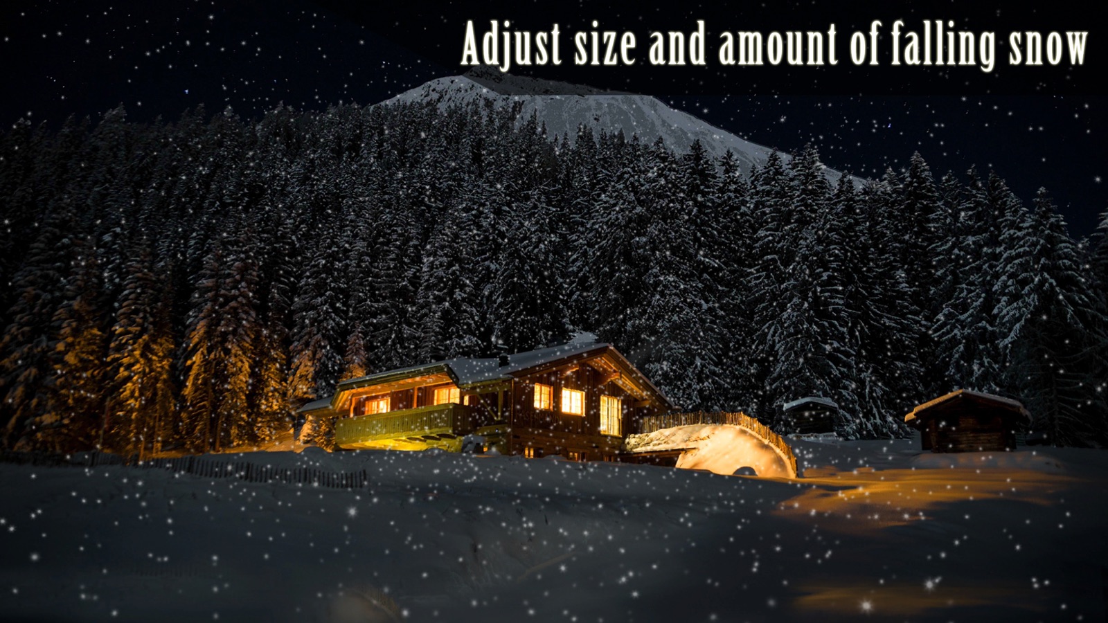 Peaceful Snowfall apple_tv screenshot 4