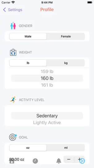 Drink Water Daily Reminder iPhone Screenshot 6