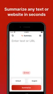 ai summary - text summarizer iphone screenshot 2