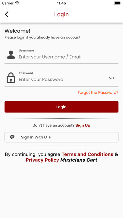 Musicians Cart Screenshot