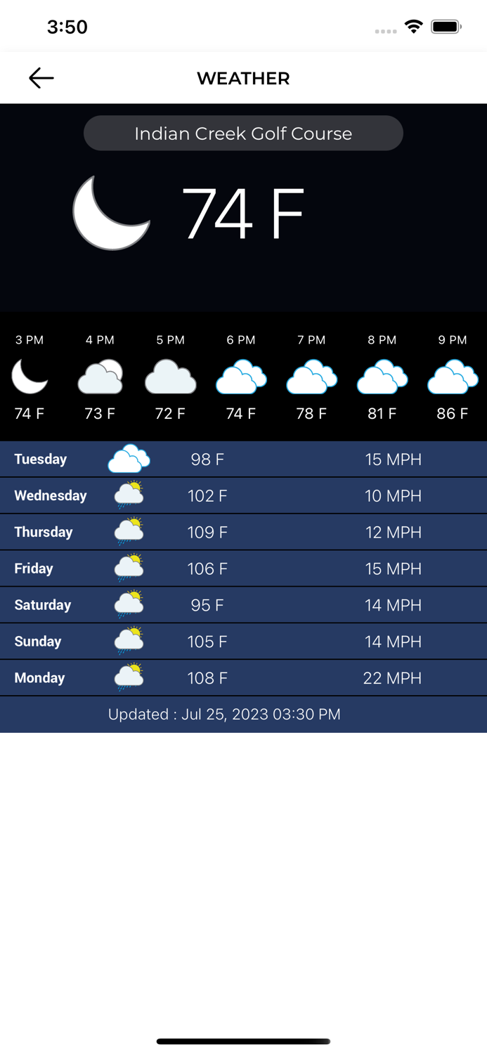 Golf at Indian Creek