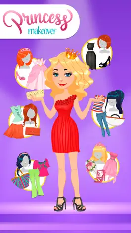 Game screenshot Princess makeover: hair & make mod apk