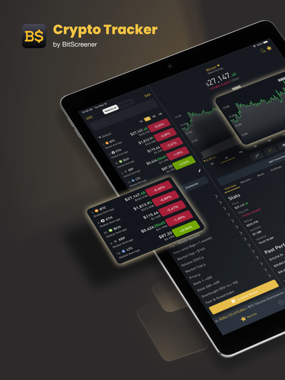 Screenshot #4 pour Crypto Tracker by BitScreener