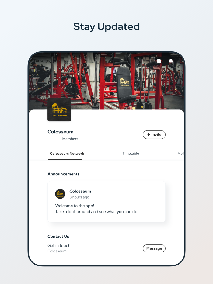 Colosseum Fitness - Gym App