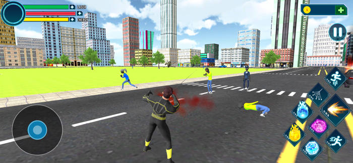 Amazing Flying Rope Hero 3D