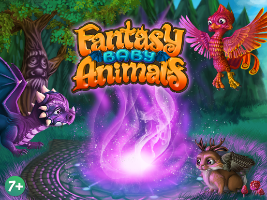 Fantasy Baby Animals Premium iPad app afbeelding 1