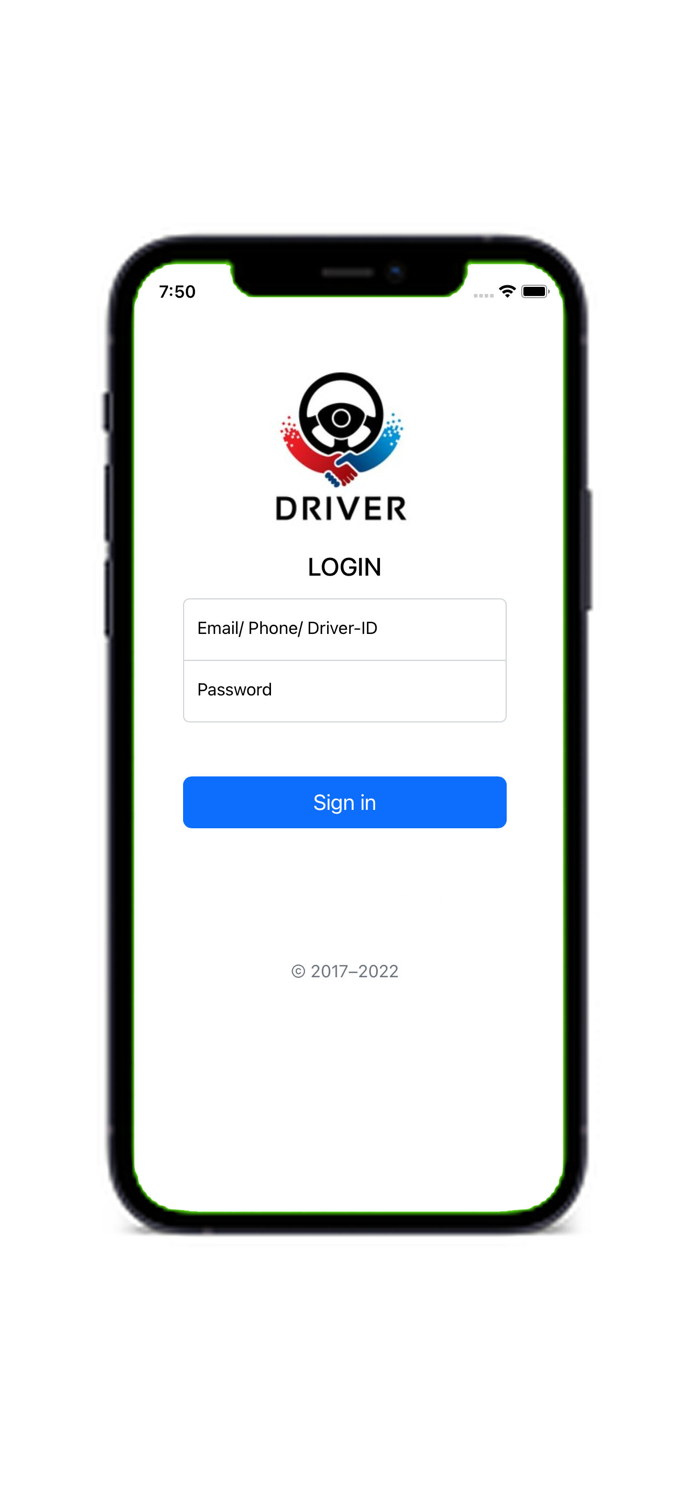 Driver App View