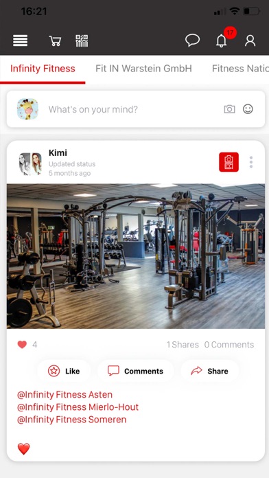 Infinity Fitness Screenshot