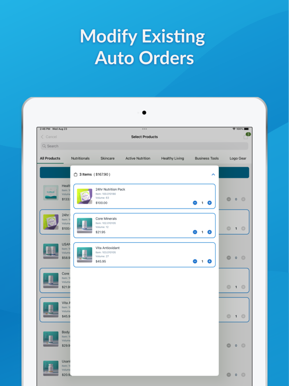 USANA iPad screenshot 3 - Health & Fitness app