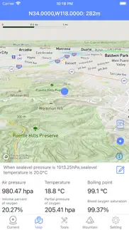 elevation map-mountain weather iphone screenshot 2