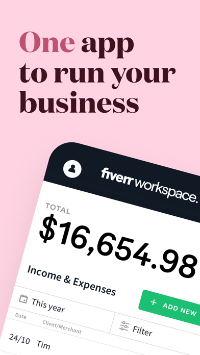 Screenshot #1 pour Fiverr Workspace