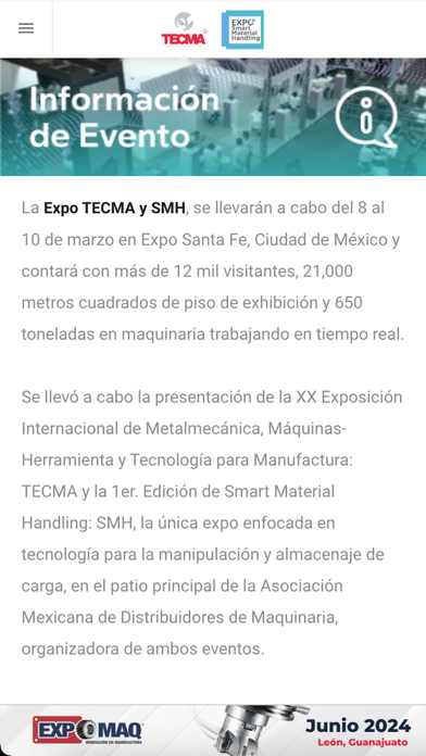 Expo Tecma-SMH Screenshot