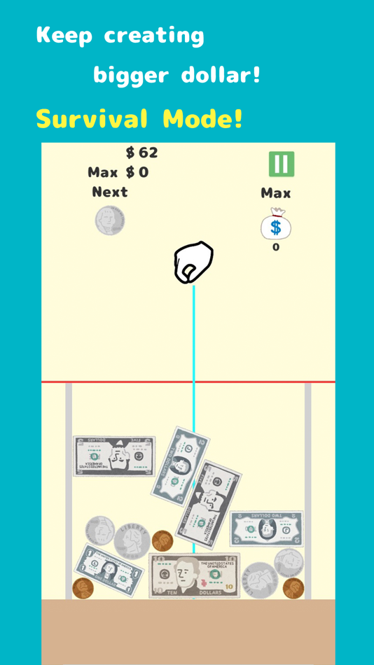 #2. Dollar Merge Puzzle (iOS) Podle: C4.std