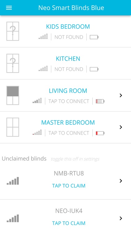 Neo Smart Blinds Blue screenshot-3