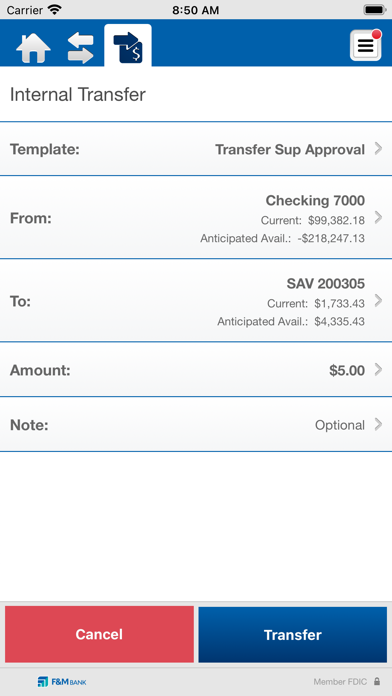 F&M Bank Business (OH, IN, MI) Screenshot