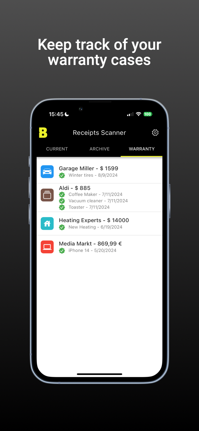 Receipts Scanner