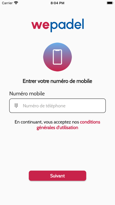 WePadel, Abidjan Screenshot