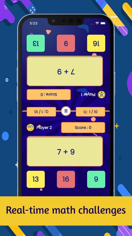 Math Class: 2 Player Math Game screenshot-5