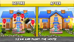 girl doll house cleaning games iphone screenshot 3