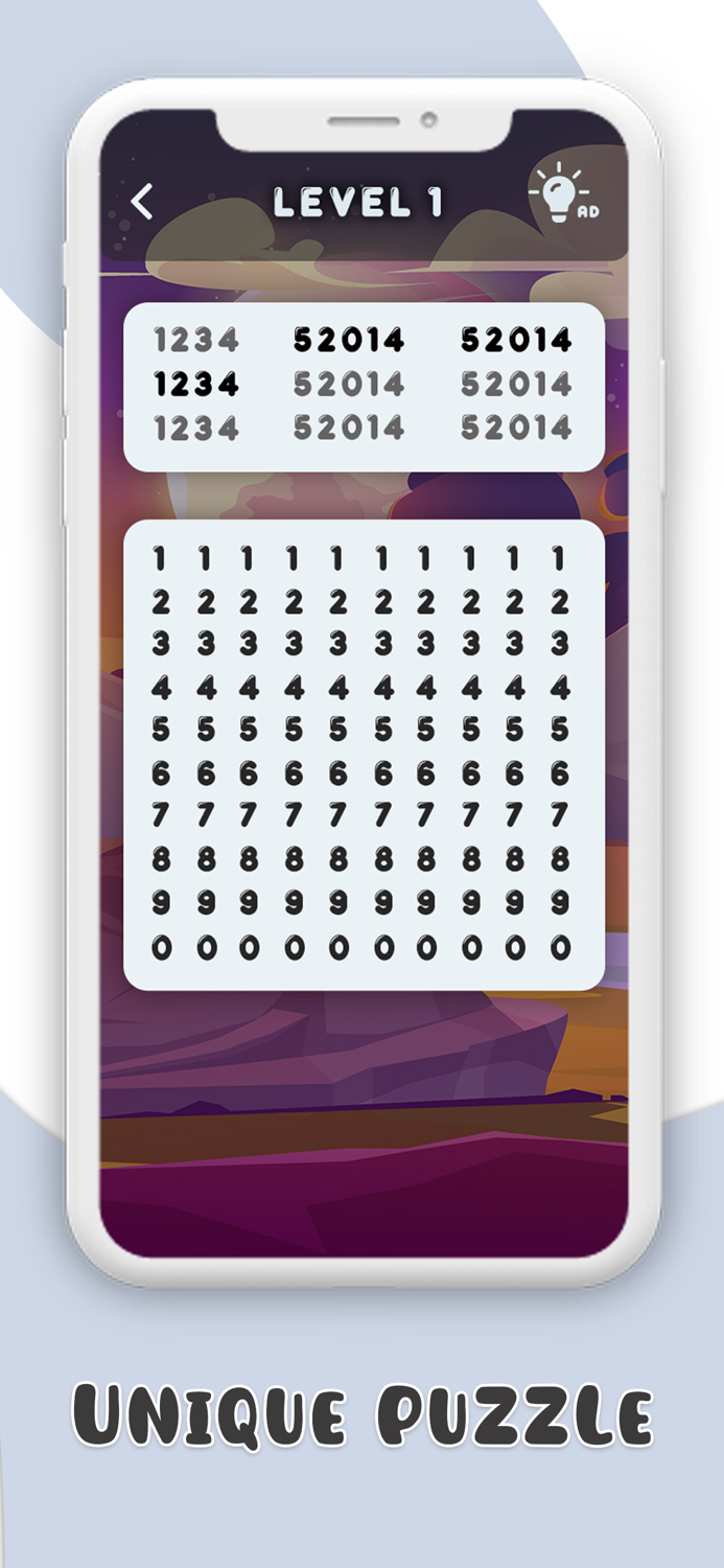 Number Search Puzzle