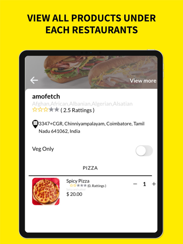 AmoFetch- Food Delivery