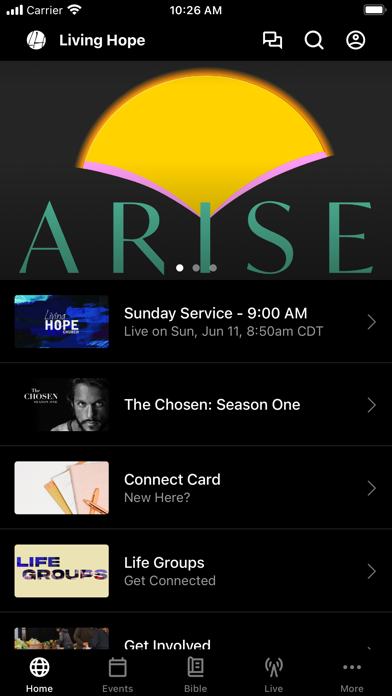 Living Hope Church Chicago Screenshot