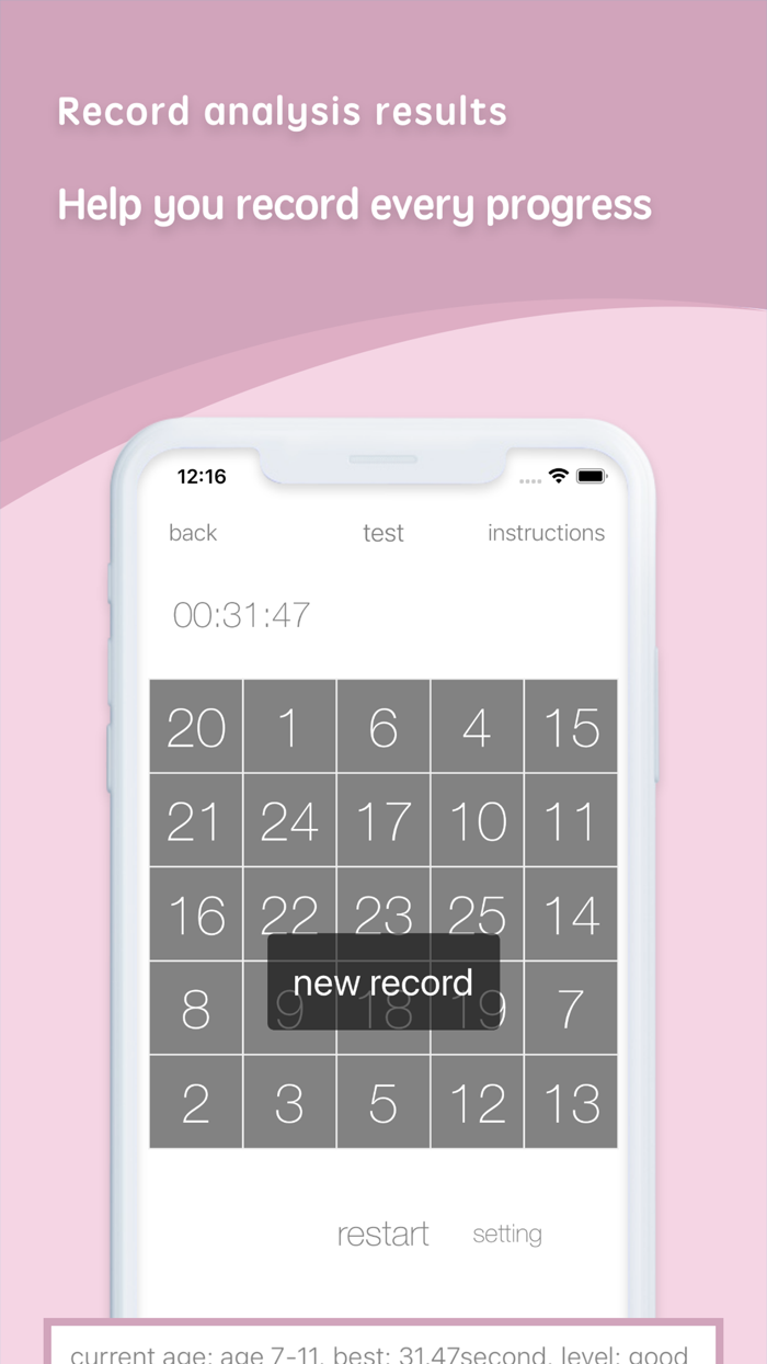Schulte Grid-Puzzle games