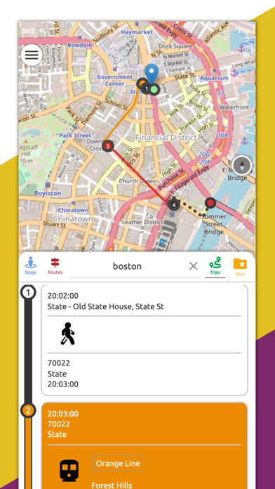 Boston Transit RT (MBTA) Screenshot