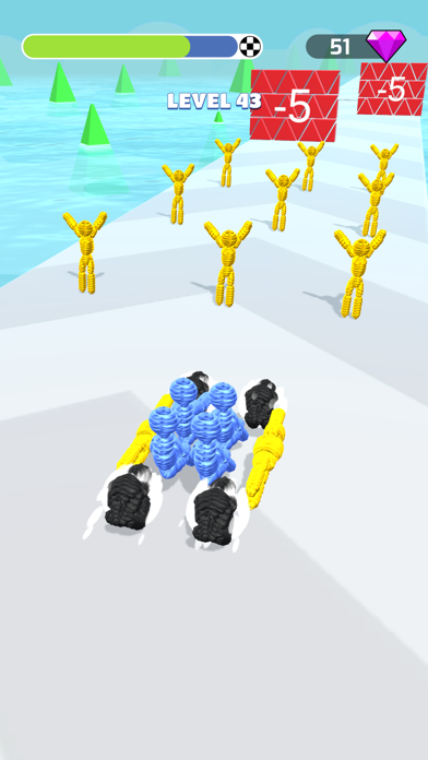 Human Vehicle: Rope-man 3d run Screenshot