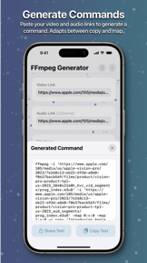 FFmpeg Command Generator screenshot