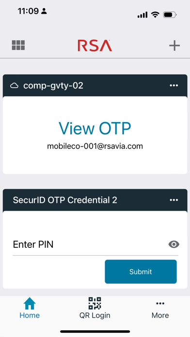 RSA Authenticator (SecurID) Screenshot