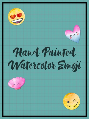 Hand Painted Watercolor Emojiのおすすめ画像1